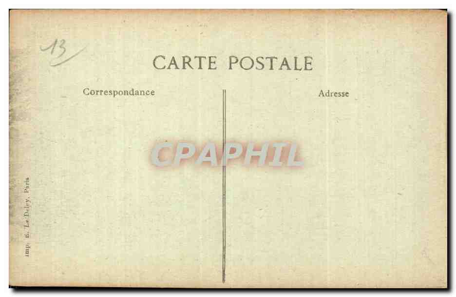 Les Baux — La Rue des Fours — éditeur Le Dolev, Paris, n° 2185 — Verso