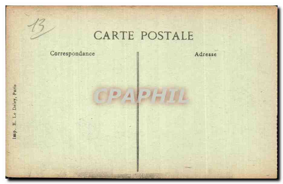 CPA Les Baux L'hotel de ville et la rue Porte Eygieres — Rückseite