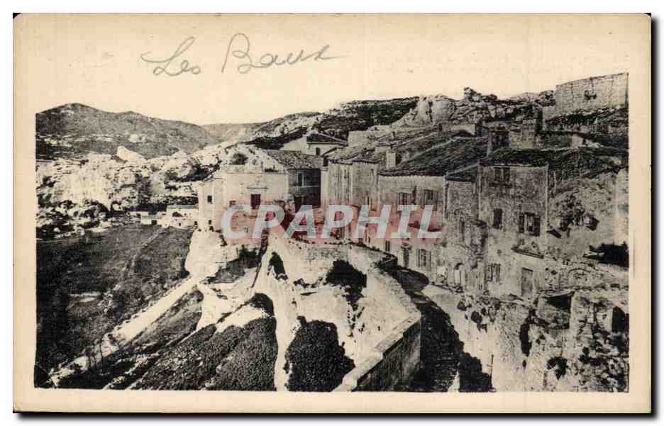 CPA Les Baux Les remparts