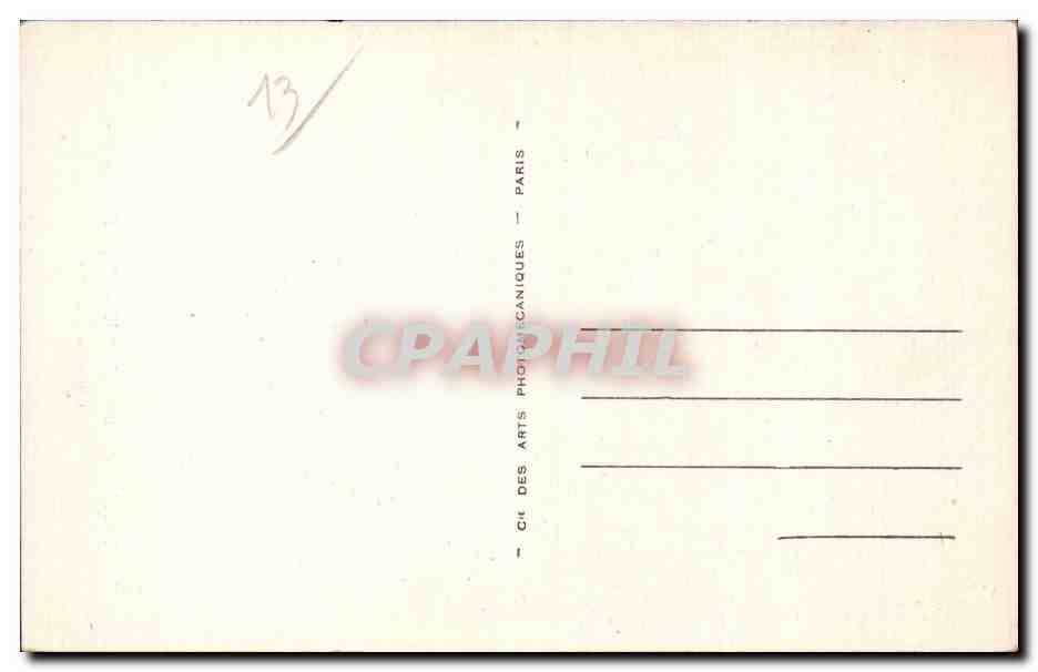CPA En Provence Type d'arlesienne Costume Mireille ( folklore coiffe ) — Verso