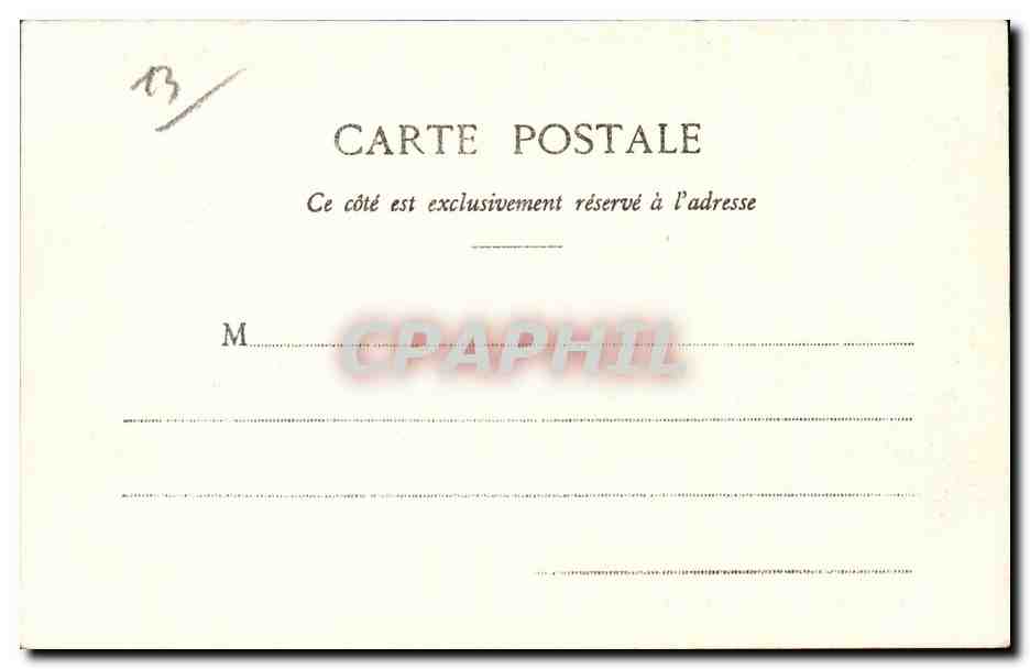 CPA Arles Aliscamps Tombeau des consuls — Verso