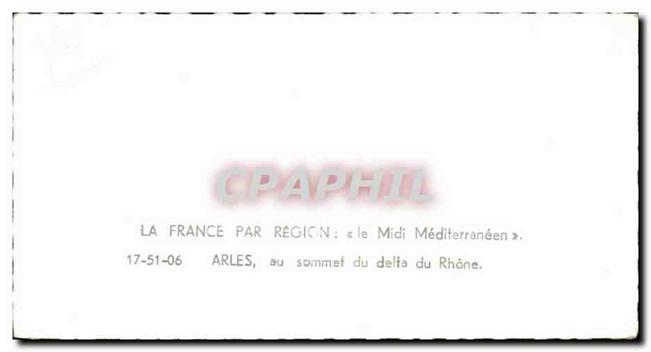 CPA Arles Au sommet du delta du Rhone — Rückseite