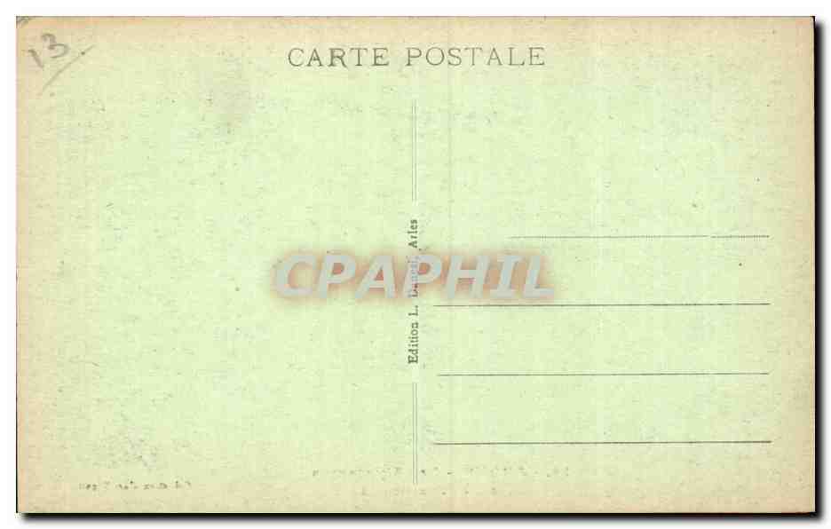 CPA Arles Les Alyscamps Allee des tombeaux — Rückseite