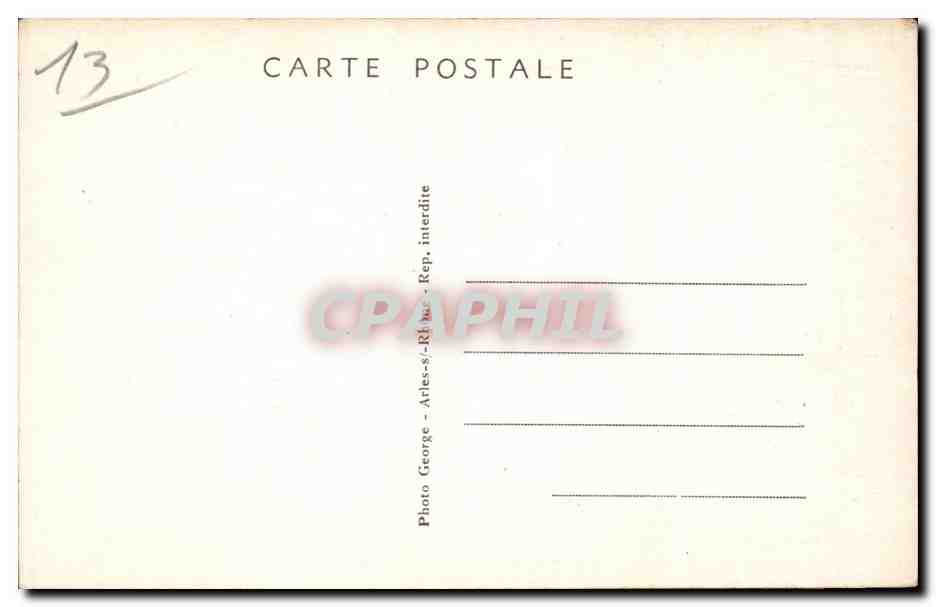 CPA Arles Vue generale — Rückseite