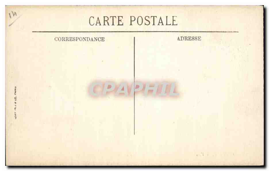 Lisieux CPA Vieilles maisons Rue au char — Rückseite