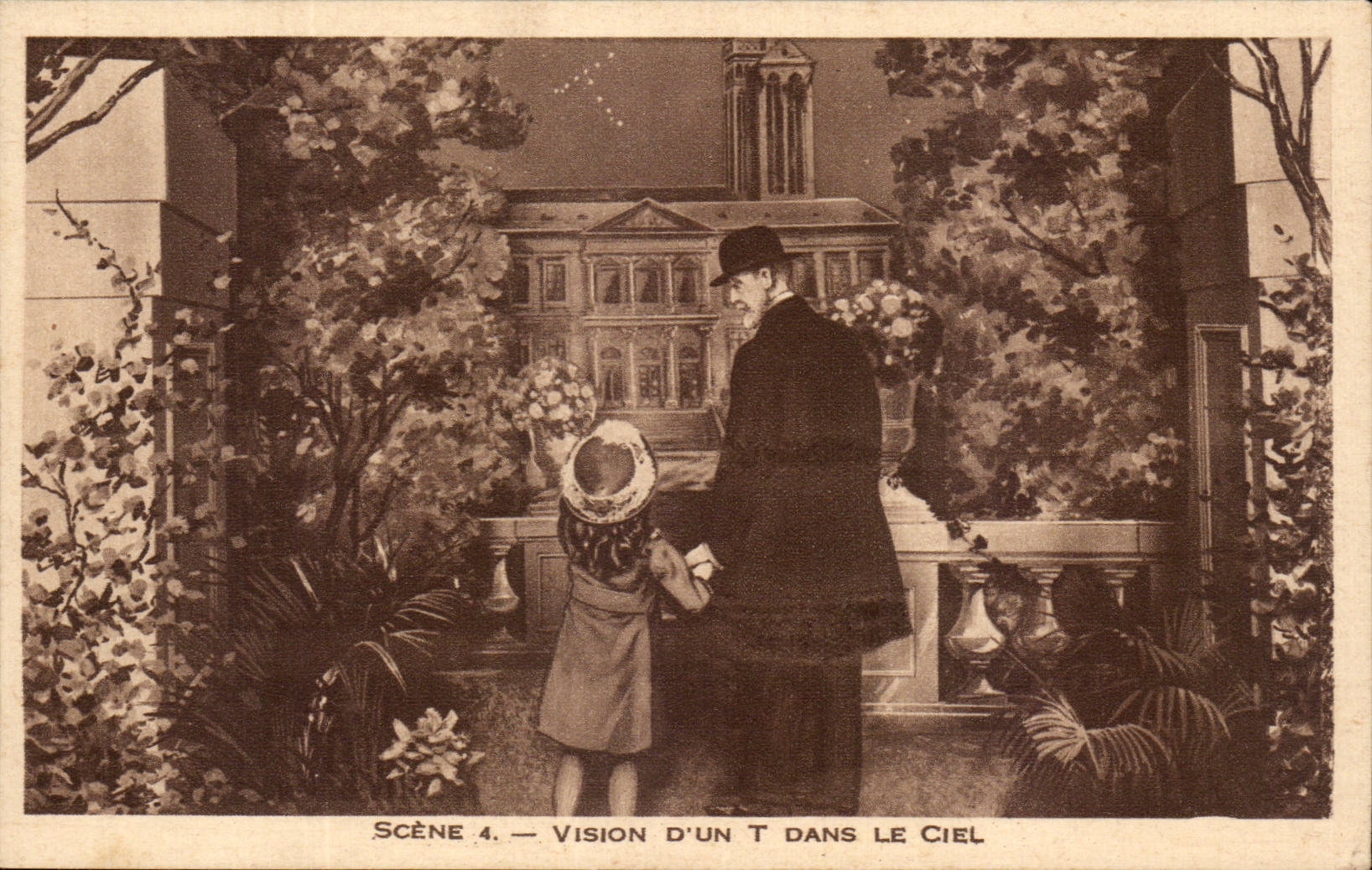 Vision d'un T dans le ciel — Scène 4 — Diorama de Sainte-Thérèse de l'Enfant-Jésus — Éditions Sodiot, Paris