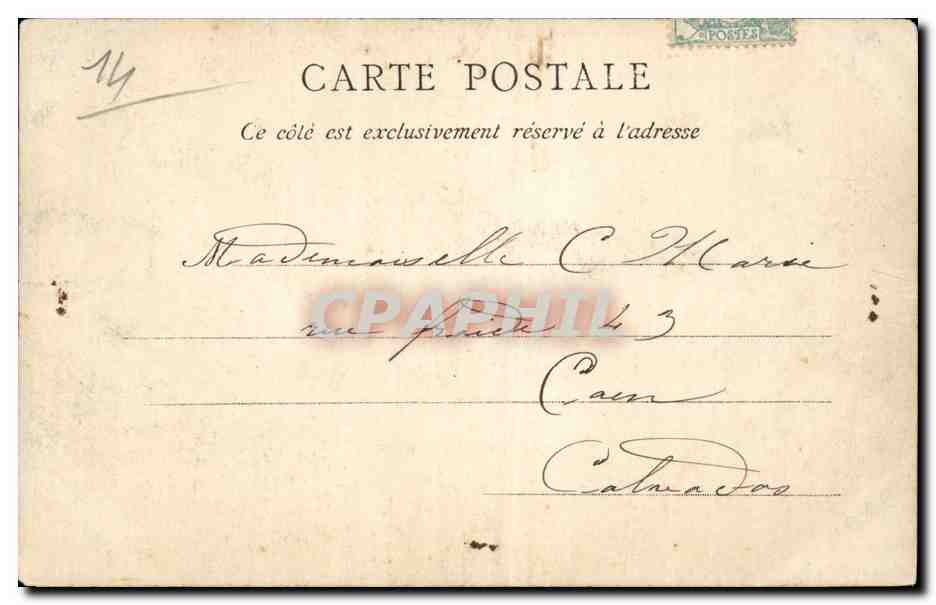 Lisieux CPA Fervaques Entree du chateau Tete de pont du 16eme — Rückseite