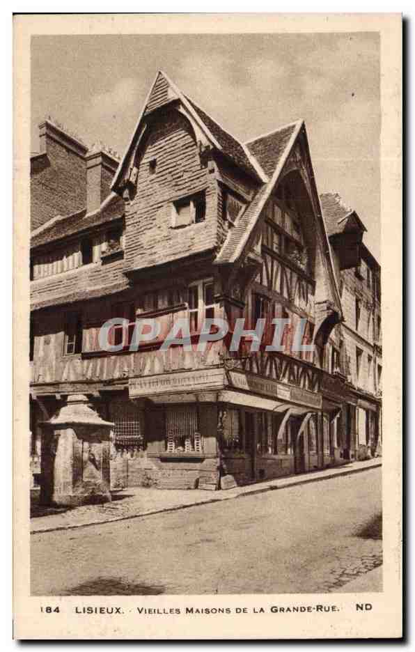 Lisieux CPA Vieilles maisons de la grande rue