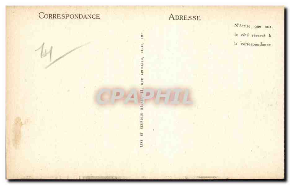 Lisieux CPA Maison du 16eme Rue de la Paix Boulangerie — Rückseite