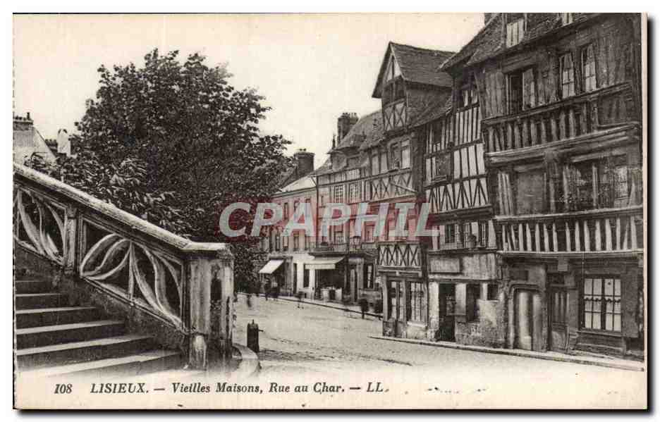 Lisieux — Alte Häuser, Rue au Char — LL