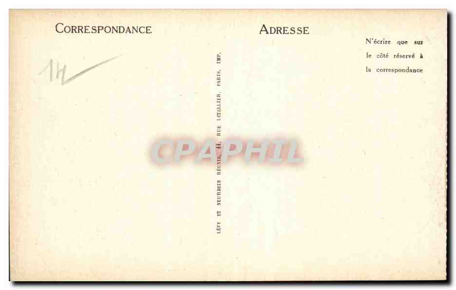 Lisieux CPA Vieilles maisons Rue de la Paix — Rückseite