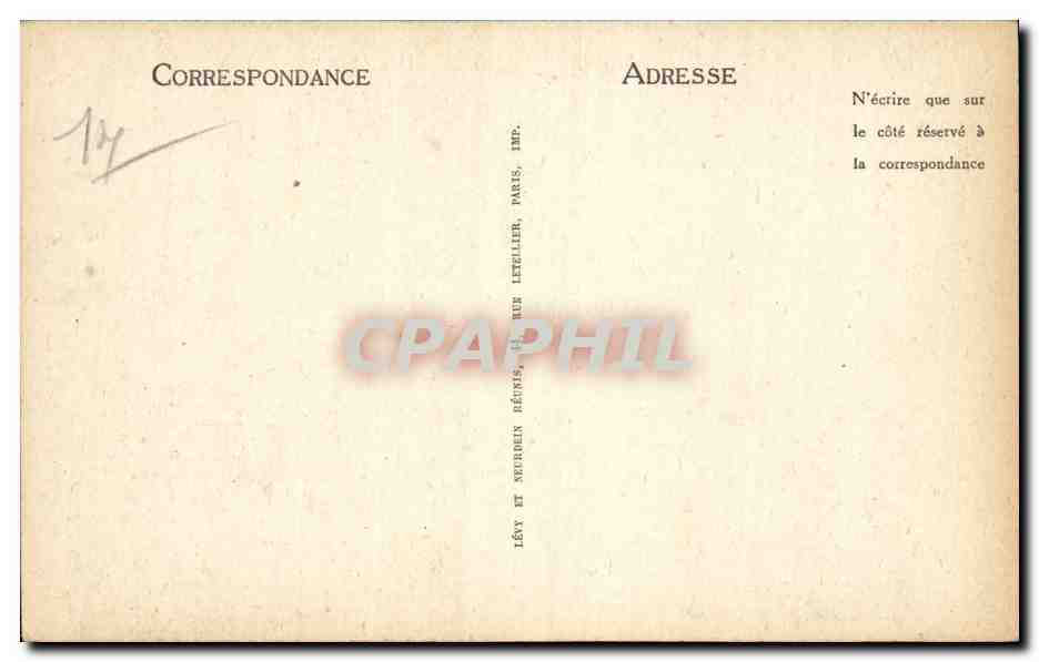 Lisieux CPA Vieilles maisons de la rue aux Feves — Rückseite