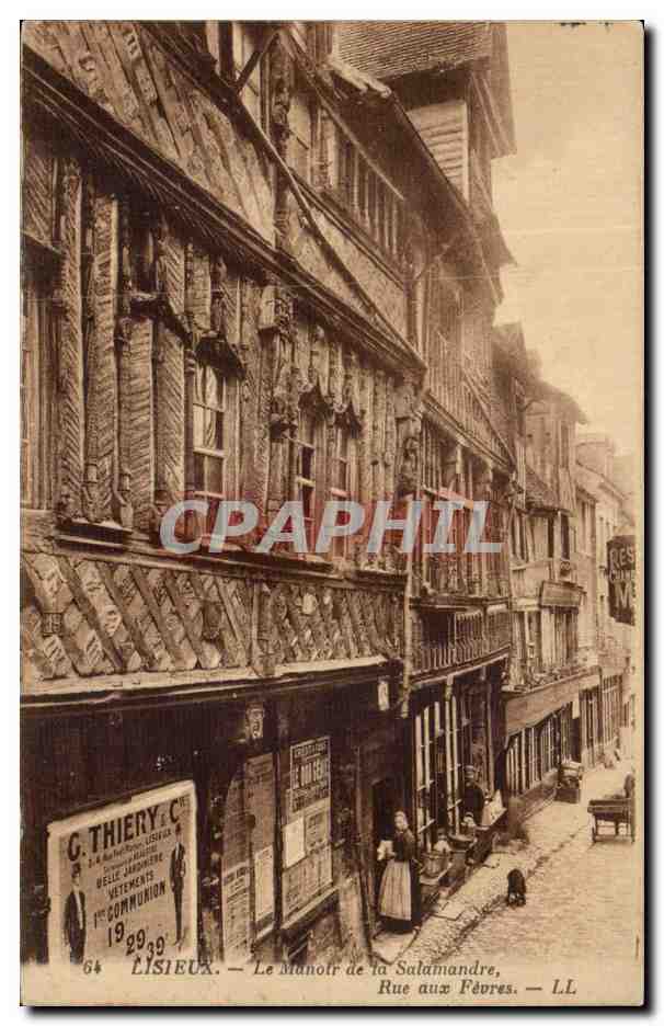 Lisieux — Le Manoir de la Salamandre, Rue aux Fèvres — L.L.