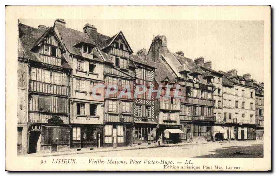 Lisieux — Alte Häuser, Place Victor-Hugo — Künstlerische Ausgabe von Paul Mir. Lisieux — n° 94