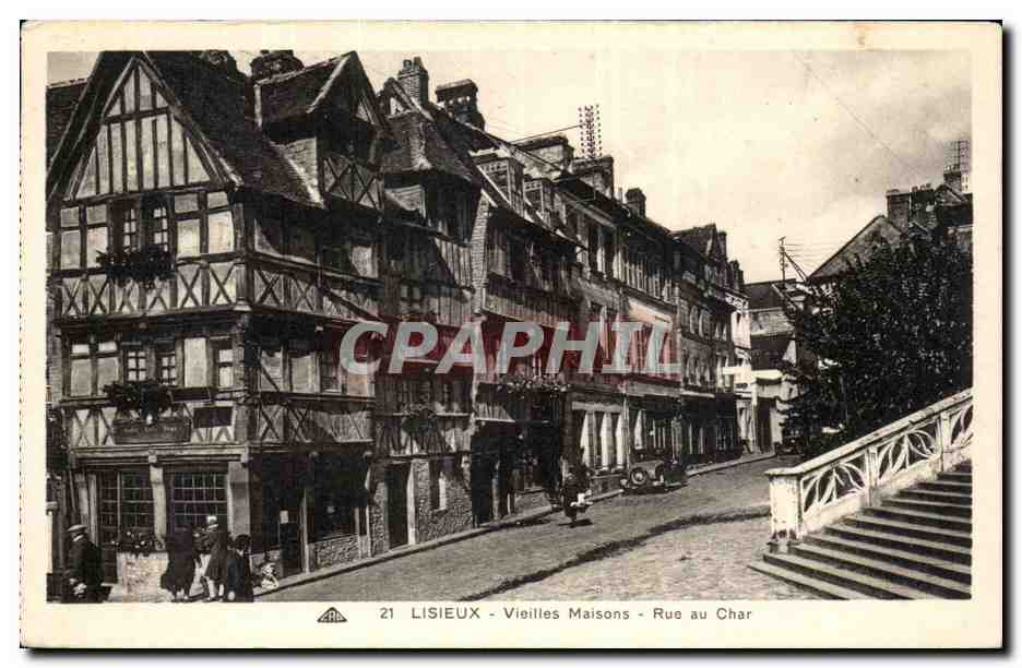 Lisieux CPA Vieilles maisons Rue au char