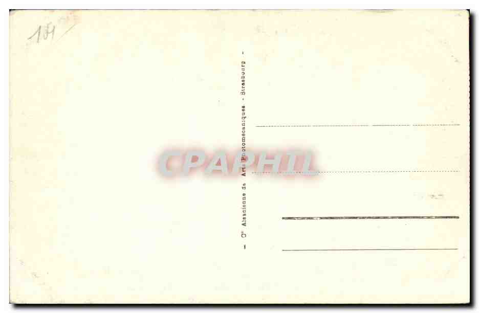 Lisieux CPA Vieilles maisons Rue au char — Verso