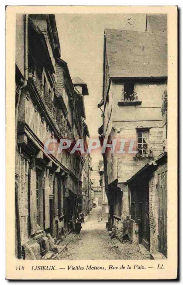 Lisieux CPA Vieilles maisons Rue de la paix