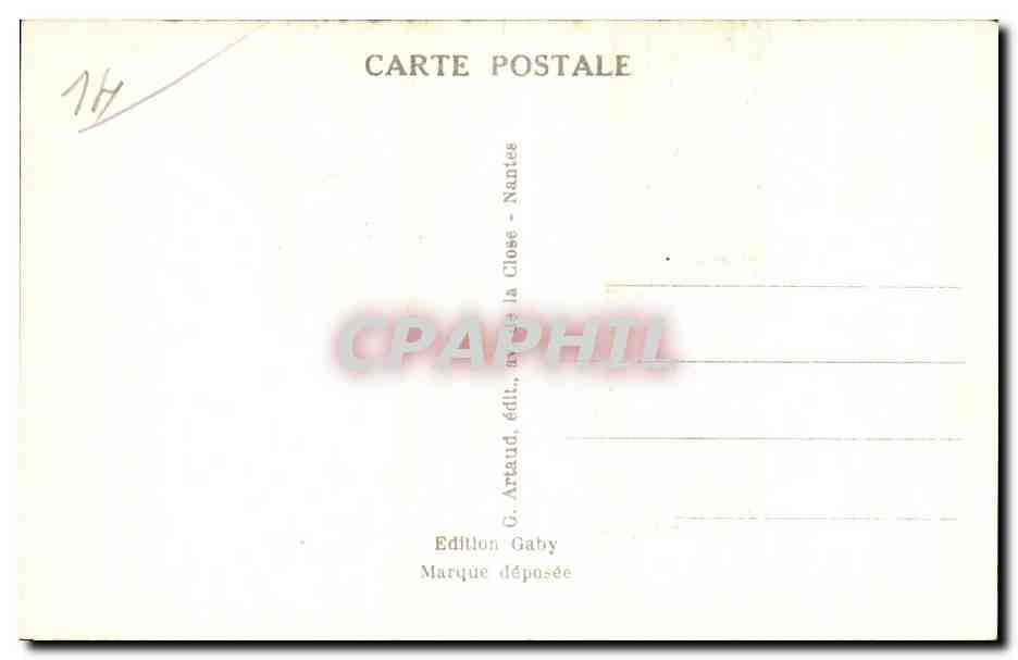 Langrune sur Mer CPA l'heure du bain — Verso
