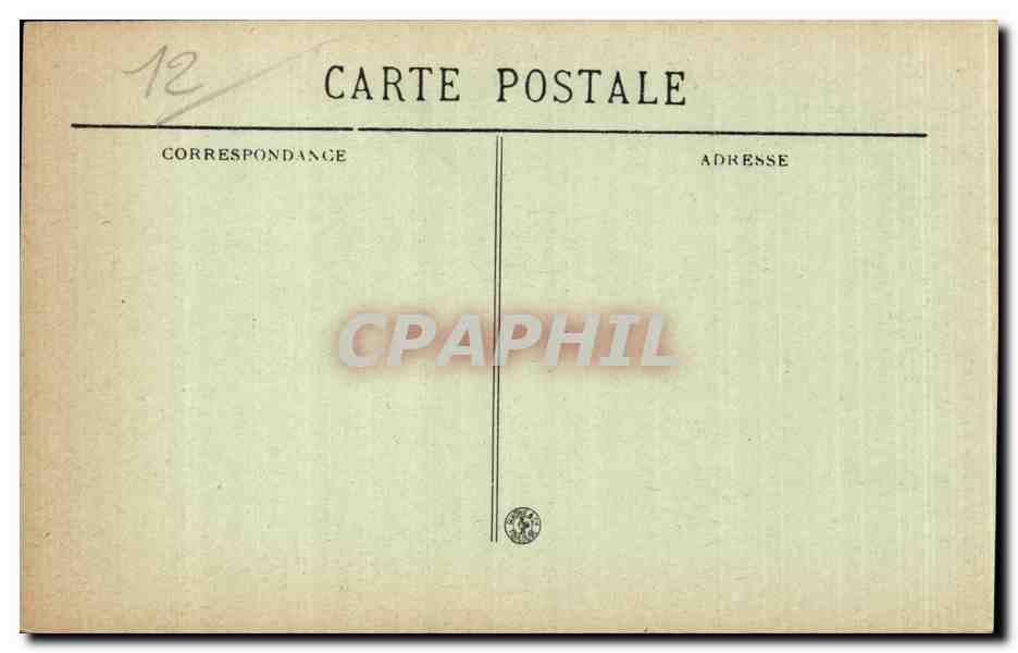 Villefranche de Rouergue CPA Le pont neuf et place de la Republique — Rückseite