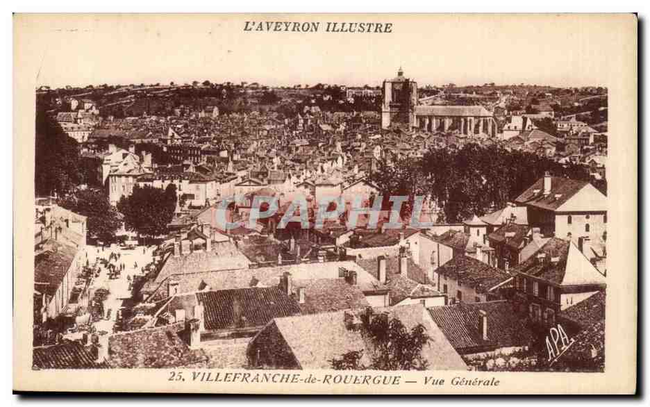Villefranche de Rouergue CPA Vue generale