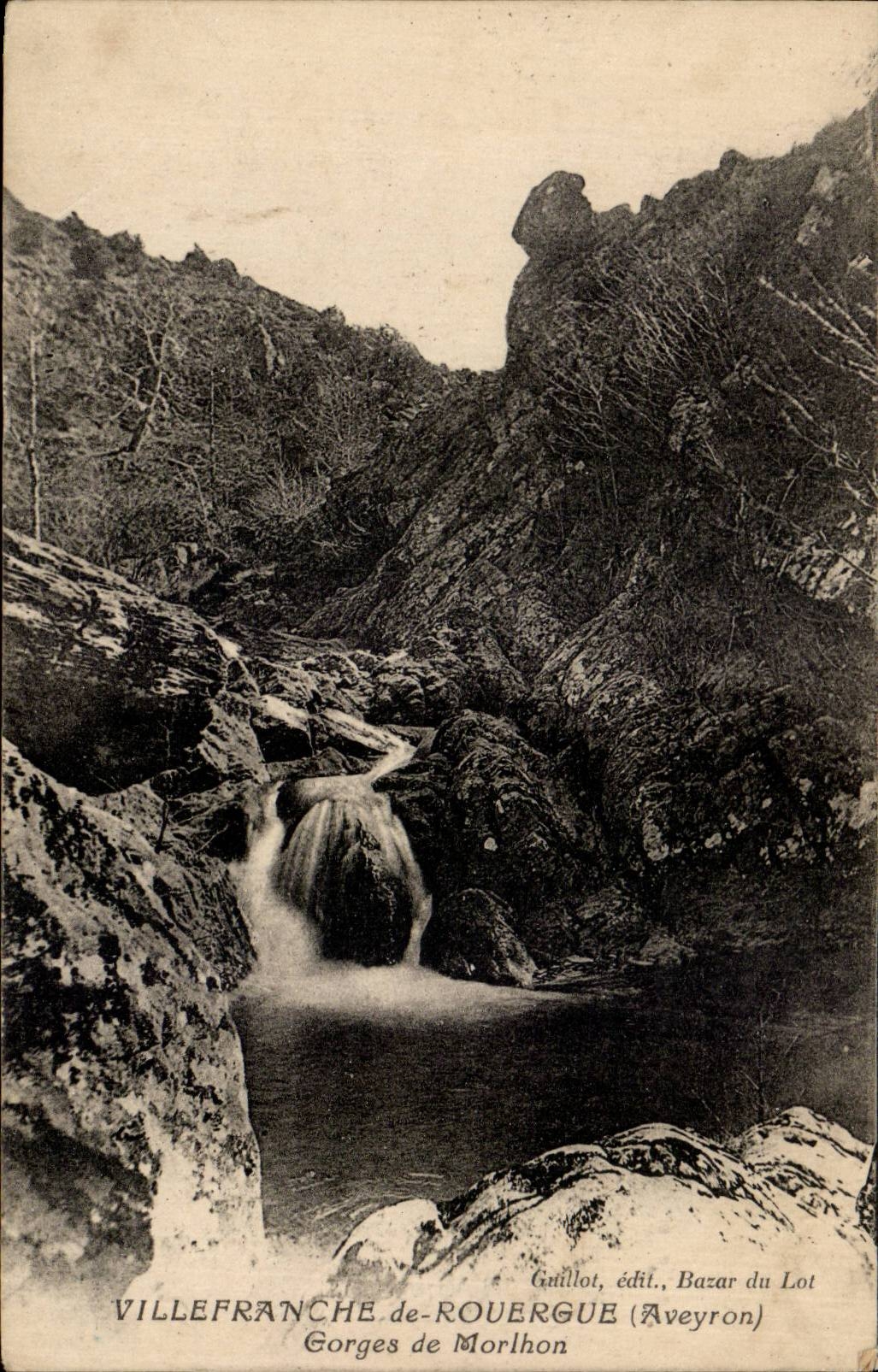 Gorges de Morlhon — Villefranche-de-Rouergue (Aveyron) — Guillot, éditi., Bazar du Lot