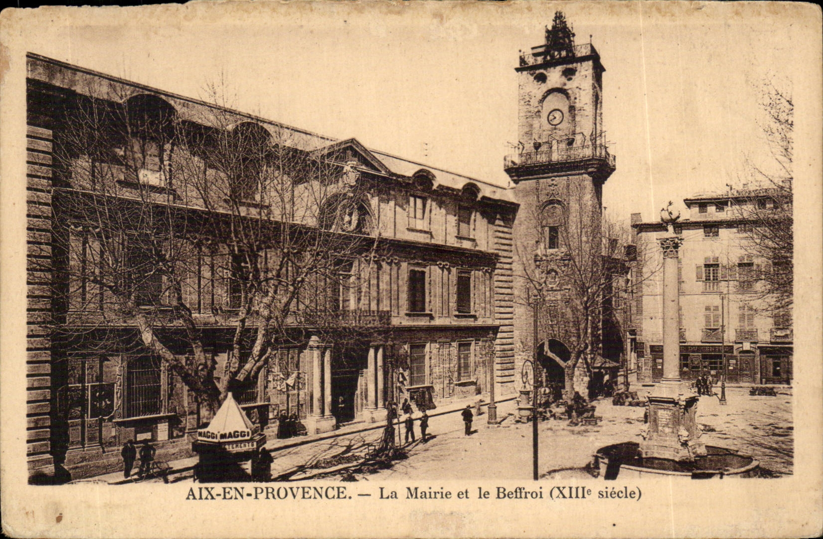 Aix-en-Provence — La Mairie et le Beffroi (XIIIe siècle)