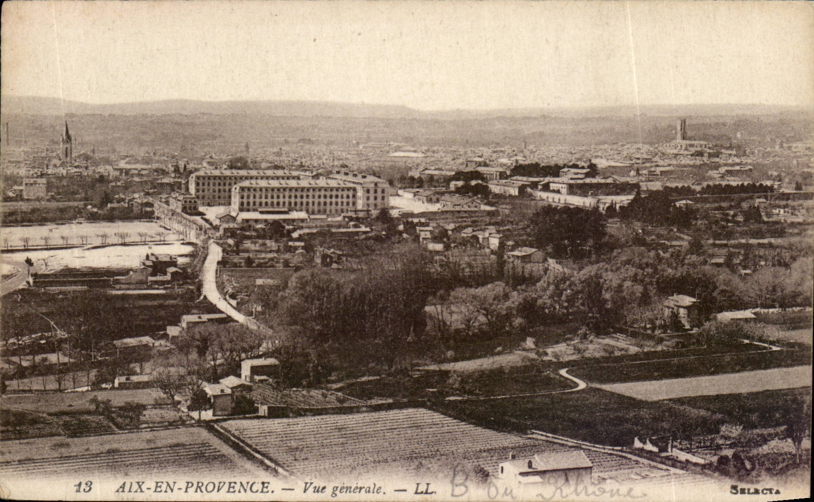 Aix-en-Provence — Vue générale — LL. Bon Rhône — Selecta