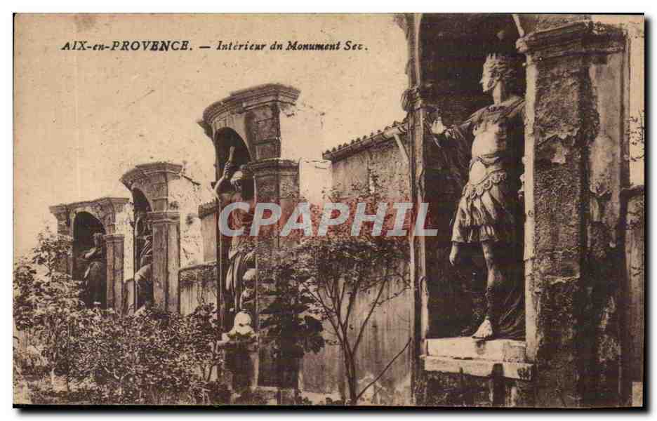 CPA Aix en Provence Interieur du monument Sec