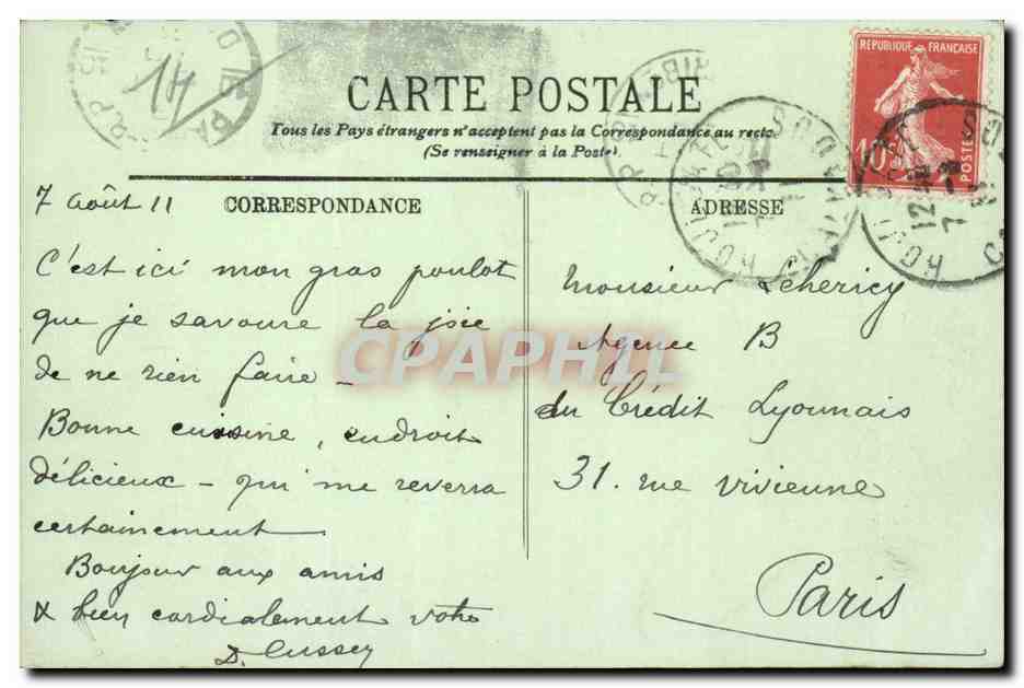 Houlgate — La Ferme du Lieu-Marot — LL. — N° 106 — Verso
