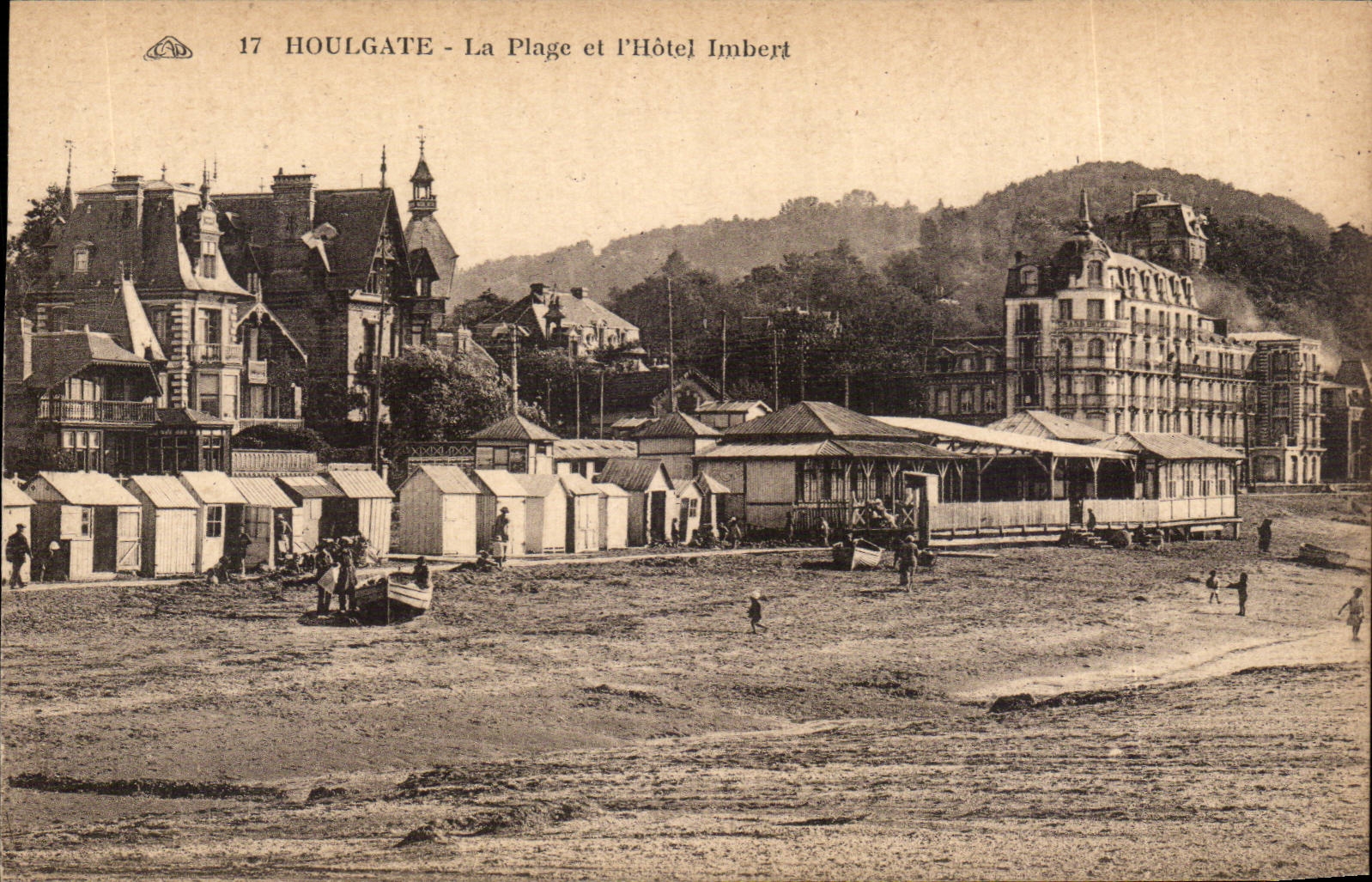 CPA Houlgate La plage et l'hotel Imbert