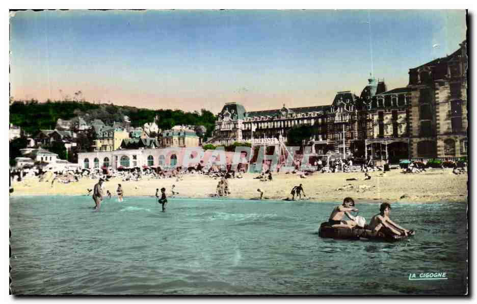 CPA Houlgate La plage a maree haute