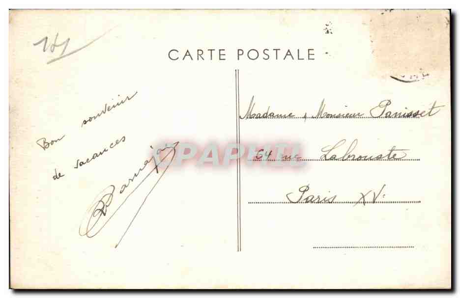 Houlgate (Calvados) — Vieille Maison Normande — Phot. Combier Macor — Achterkant