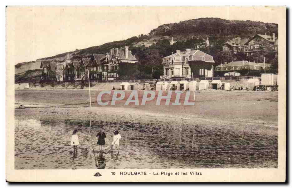 CPA Beuzeval Houlgate La plage et les villas