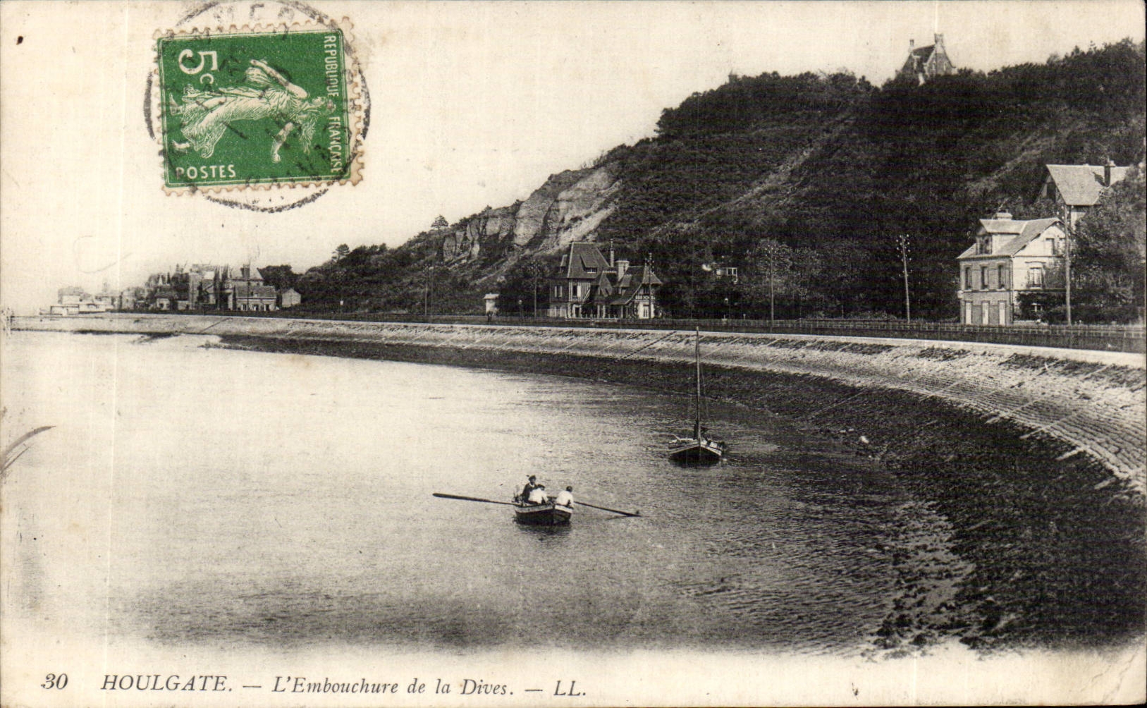 CPA Houlgate L'embouchure de la Dive
