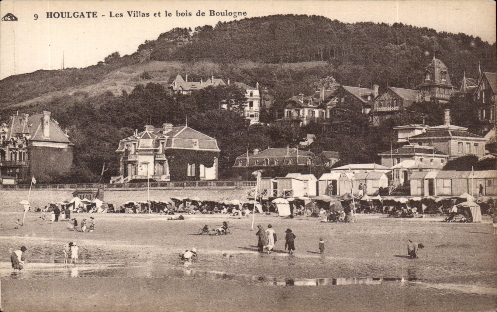 CPA Houlgate Les villas et le bois de Boulogne