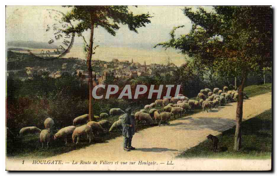 Houlgate — La Route de Villers et vue sur Houlgate — LL