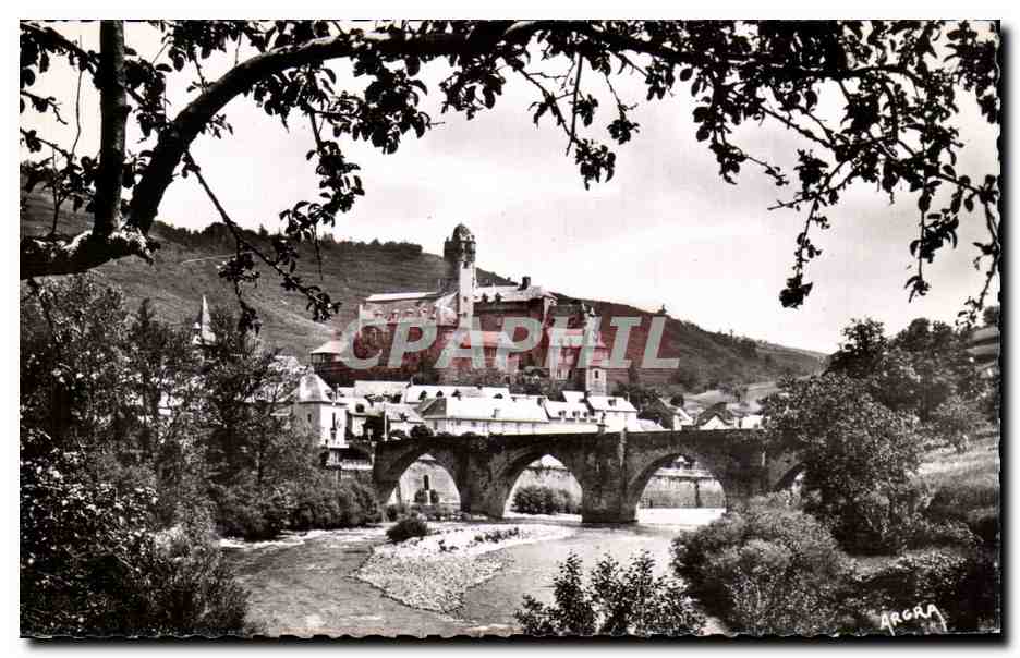 Estaigne (Aveyron) — Le château (XVe-XVIe siècle) et le vieux pont (XIIIe siècle) — CPAPHIL n°401