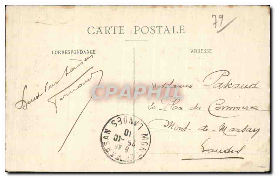 St-Maixent - École Militaire - Pro Patria — J. Nauche, éditeur - Cliché Malesherbe — Verso