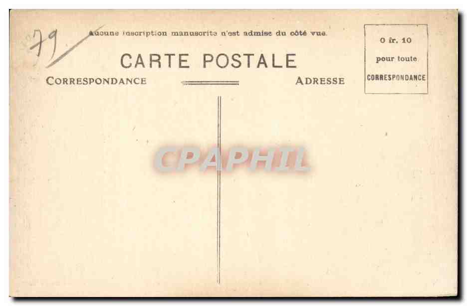 Le Petit Chêne (Deux-Sèvres) près Mazières-en-Gatine — Façades du Levant, du Sud — vues de l'étang — Cliché Cordier, Edit. Ch. Giroire, n°131 — Verso