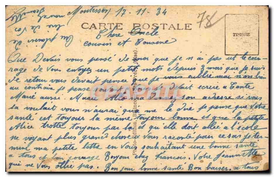 CPA Le Vesinet Le casino des Ibis — Back