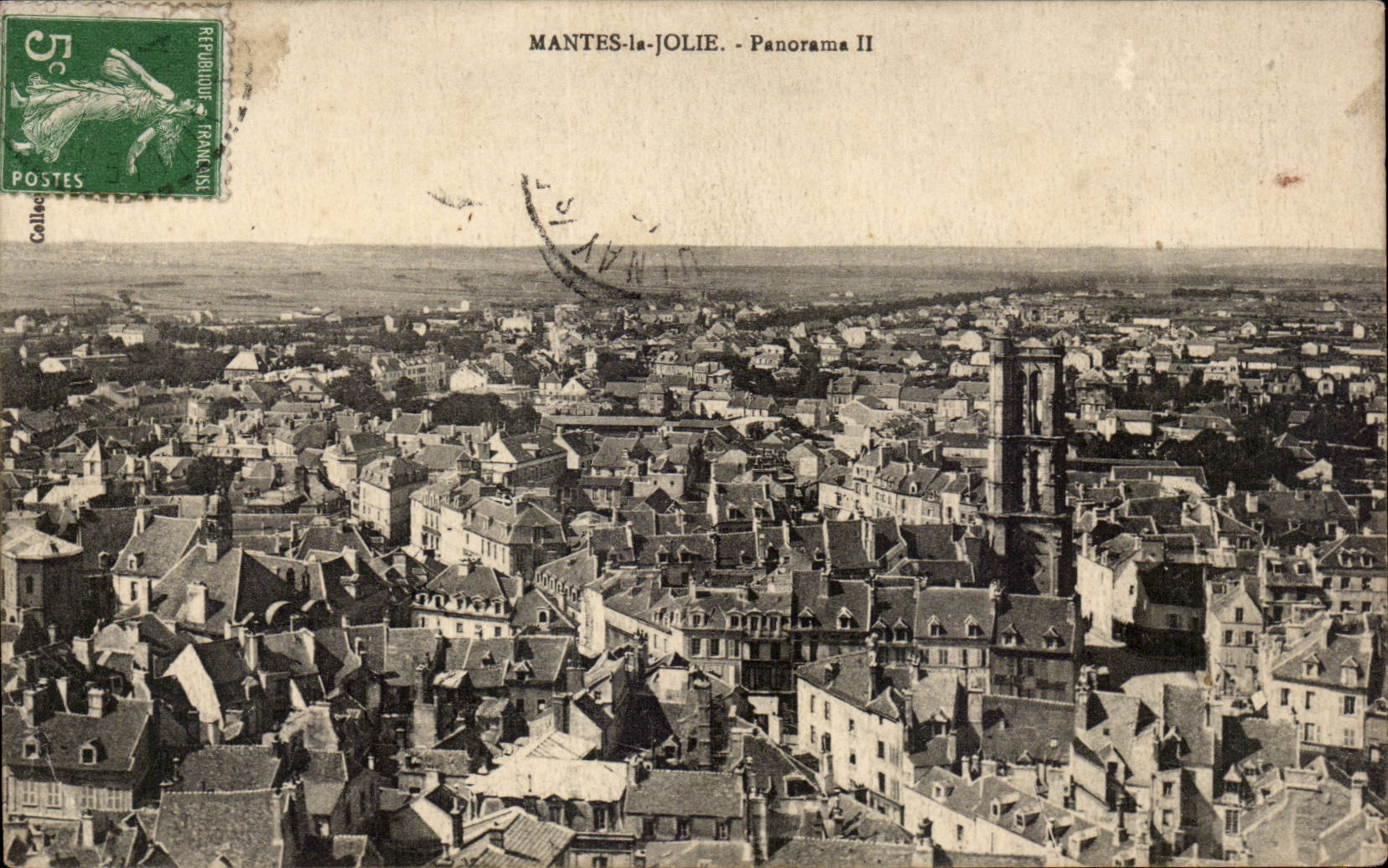 CPA Mantes la jolie Panorama