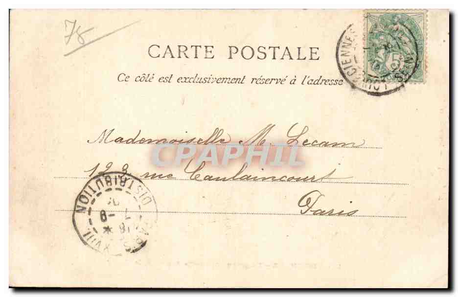 CPA Louveciennes La grossse conduite des eaux de Marly — Back