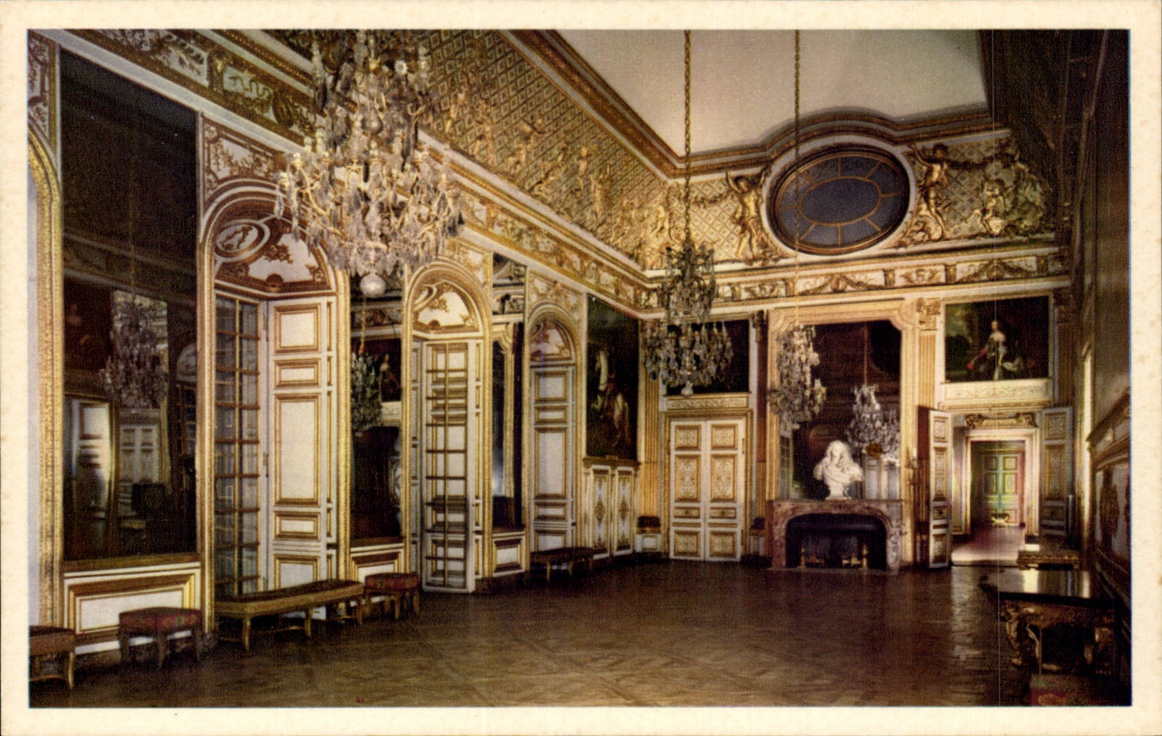 CPA Versailles Chateau Le salon de l'Oeil de Boeuf