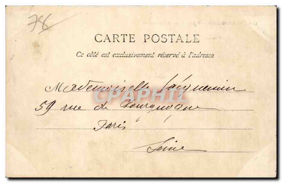 CPA Versailles Eglise Saint Symphorien — Verso