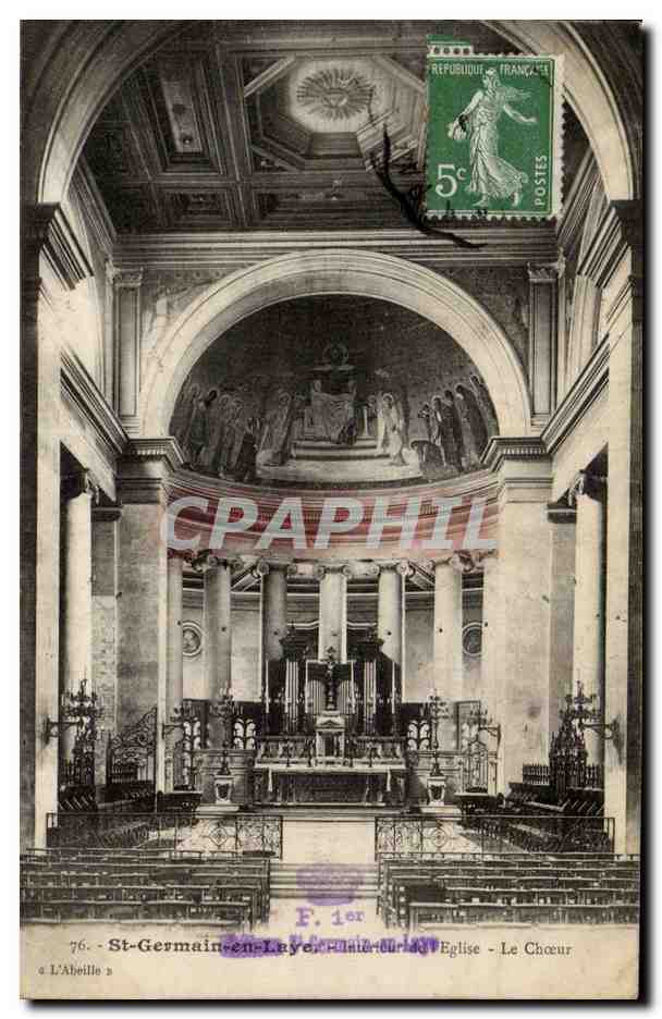 CPA Saint Germain en Laye Eglise Le choeur Orgue