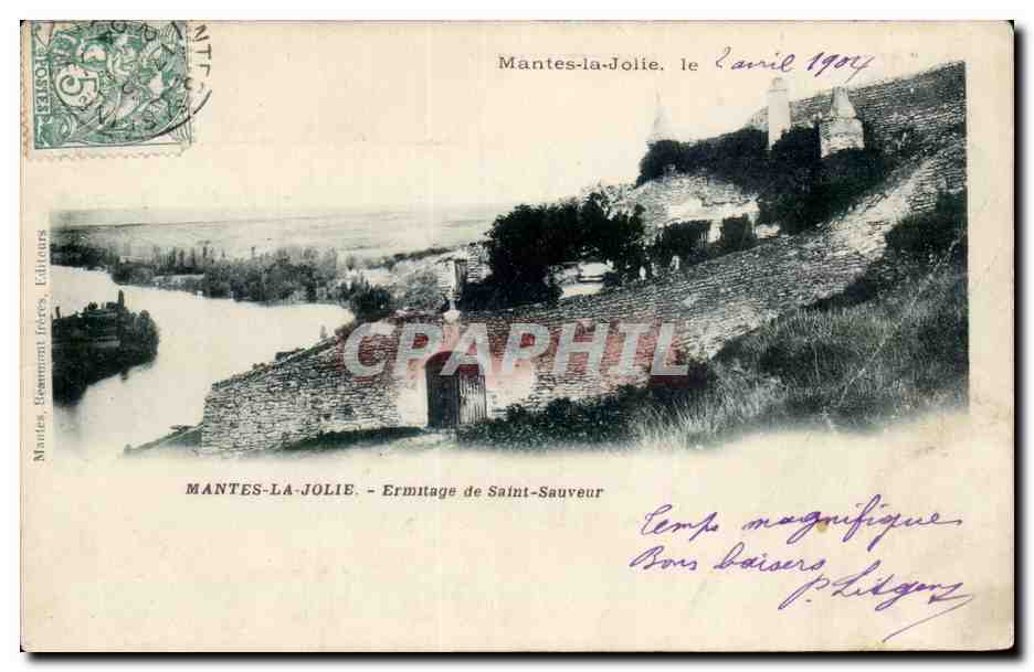 Mantes-la-Jolie — Ermitage de Saint-Sauveur — Mantes, Gévaudan Frères, Éditeurs
