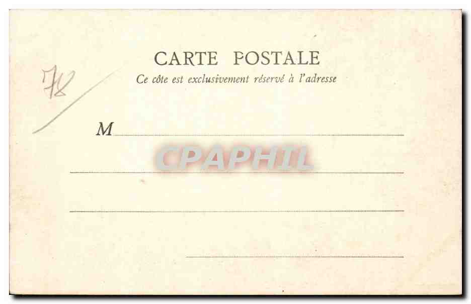 Montfort-l'Amaury — Saint-Laurent, côté du Val — Papeterie A. Martin (S.-O.) — Verso