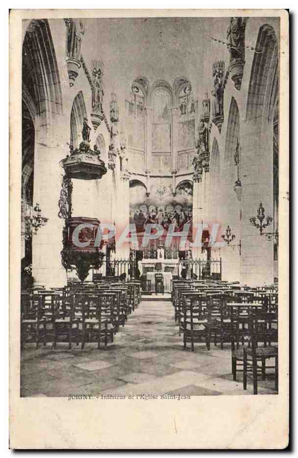 Joigny CPA Interieur de l'eglise Saint Jean