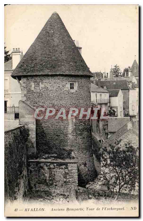 Avallon — Anciens remparts, Tour de l'Escharguel — CPAPHIL n°41