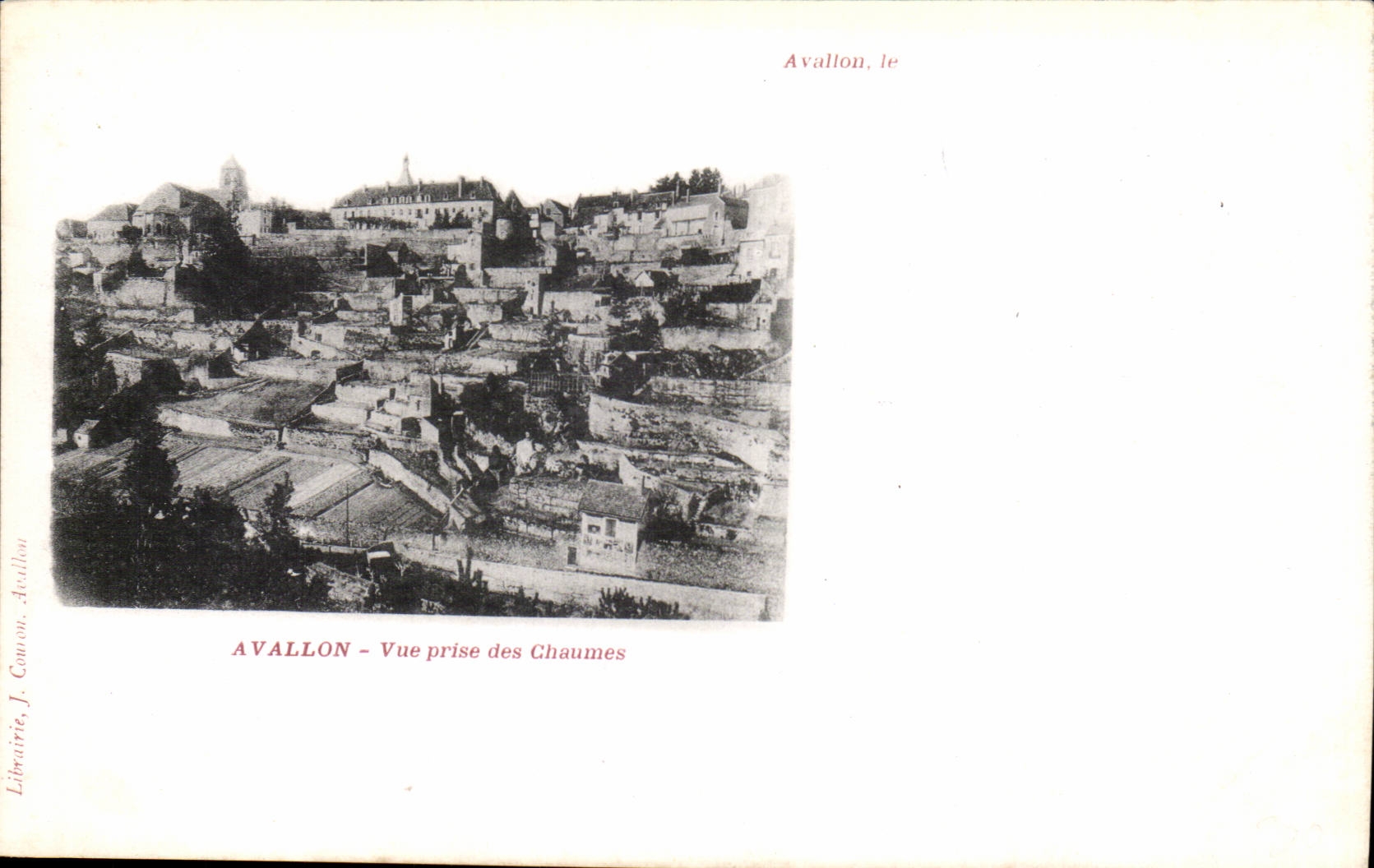 CPA Avallon Vue prise des Chaumes